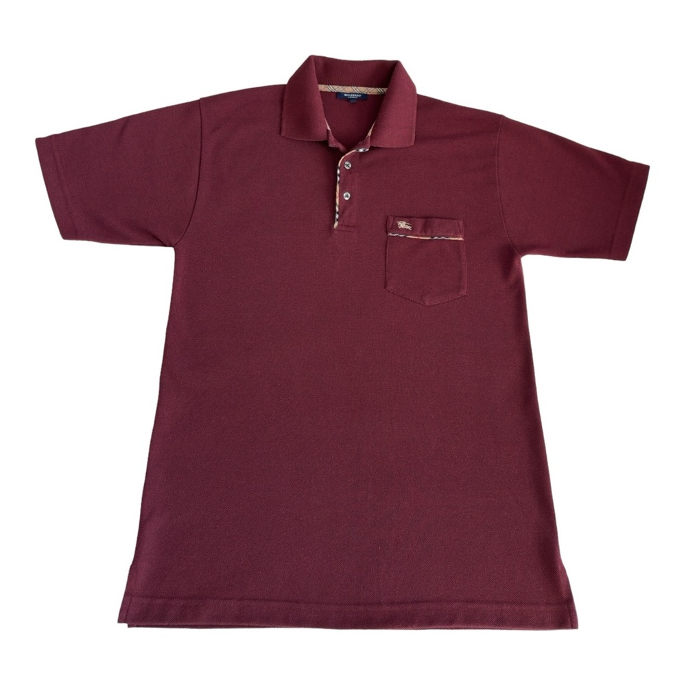 Burberry Burgundy Polo Shirt